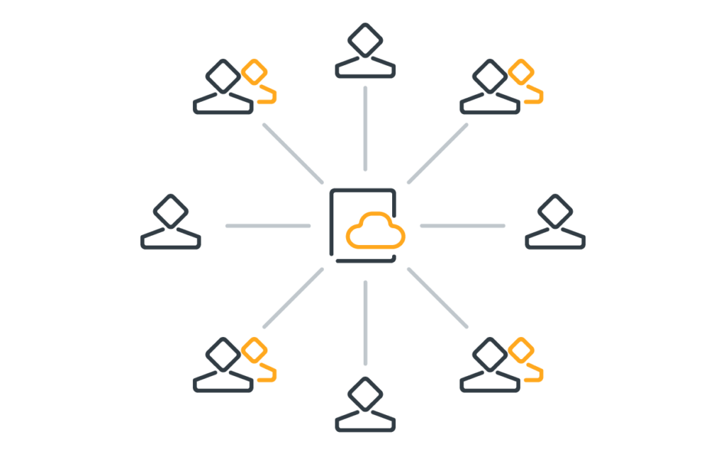 kahootz_dark_icon_Access to a single source@2x Access to a single source graphic